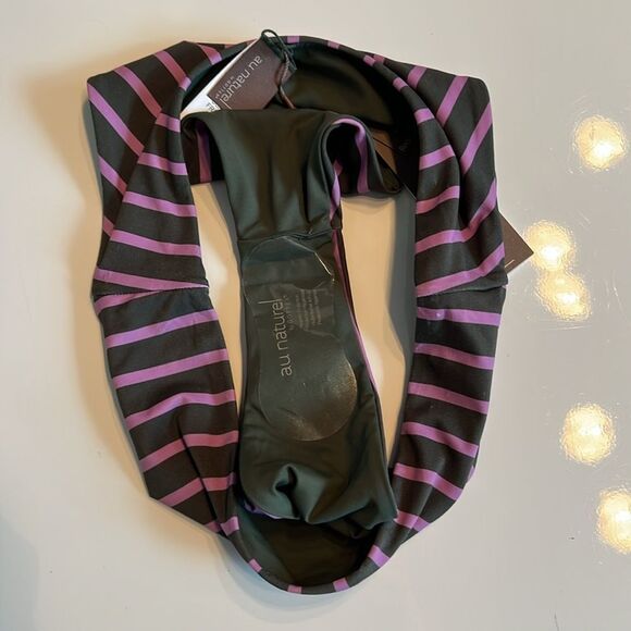 Gottex Women’s Au Naturel Striped Mi-Rise Bikini Bottom - Picture 5 of 8